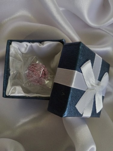 Madagascar Pink Sapphire Ring Size 7, Round Cluster Design, Platinum over 925 - Picture 10 of 14