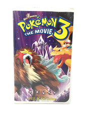 Pokémon the Movie 3 - Entei Spell of the Unown (VHS, 2001, Clamshell) Fast Ship.