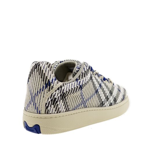 Burberry Knit Box Sneakers Men Lichen Ip Check Size 9 New - Picture 4 of 7