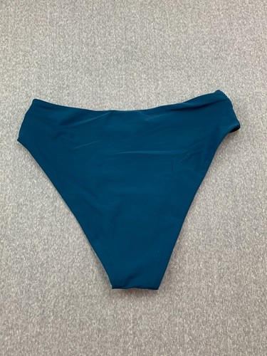 V Front High Side Bikini Tankini Swimsuit Bottom Womens size M Green Teal Sexy - Picture 9 of 12