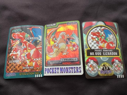 Charizard Sealdass Sticker BANDAI Carddass NINTENDO Holo Pokemon Card Japanese