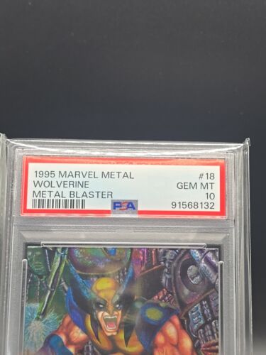 Marvel Metal Wolverine 1995 Metal Blaster Psa Gem Mt 10 - Imagen 3 de 4