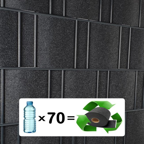 Uni + Design Vlies Sichtschutzstreifen Rolle für Doppelstab Matten Zaun PVC frei - Bild 1 von 13