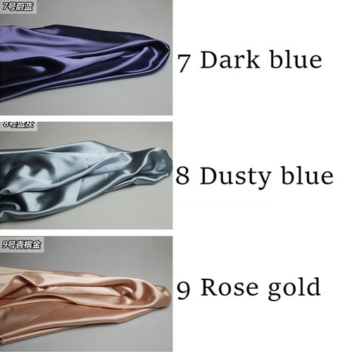 Satin Fabric Faux Silk Thick for Shirt Dress Curtain Tablecloth 150*100cm - Picture 13 of 42