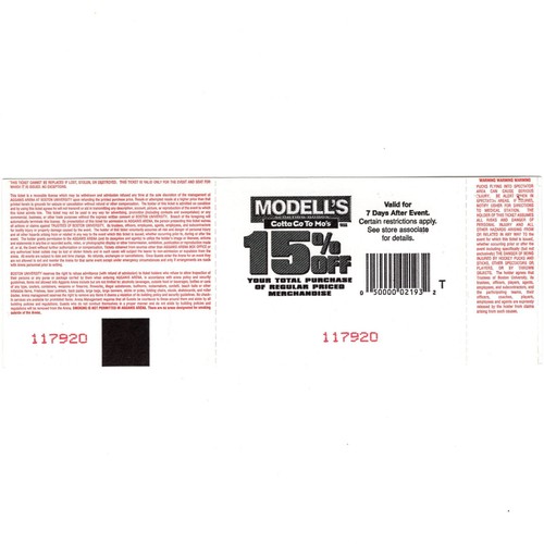 KID ROCK Concert Ticket Stub BOSTON MA 3/30/05 UNIVERSITY AGGANIS ARENA Rare - Picture 2 of 2