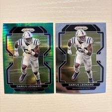 Darius Leonard 2021 Panini Prizm Hyper Green /175 #27 Base Prizm NFL Colts