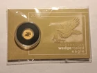 2015 AUSTRALIA .5 GRAM .9999 GOLD $2 COIN WEDGE TAILED EAGLE ON ASSAY CARD 1/2 G