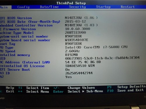 Lenovo ThinkPad X1 Carbon 14" Core i7-5600U 2.60GHz 8GB No SSD No OS Laptop - Picture 2 of 7