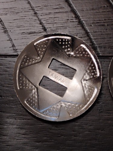 Nickel Plated Slotted Star Round Conchos (1 1/2") Pack of 10 - Picture 14 of 23