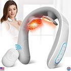 Rechargeable Electric Neck Massager with Heat - 10 Modes, 15 Intensities Relief