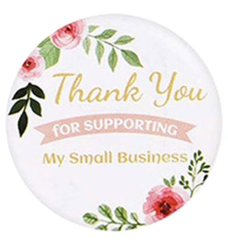 500Pcs 1-1/2" Thank You Stickers Thank You For Supporting Small Business Labels - Picture 120 of 154