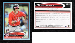 2012 Topps Update Rookie Debut Wal-Mart Blue Bryce Harper #US183 Rookie RC