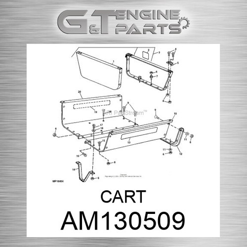 AM130509 WAGEN passend für John Deere (neu OEM offene Box)