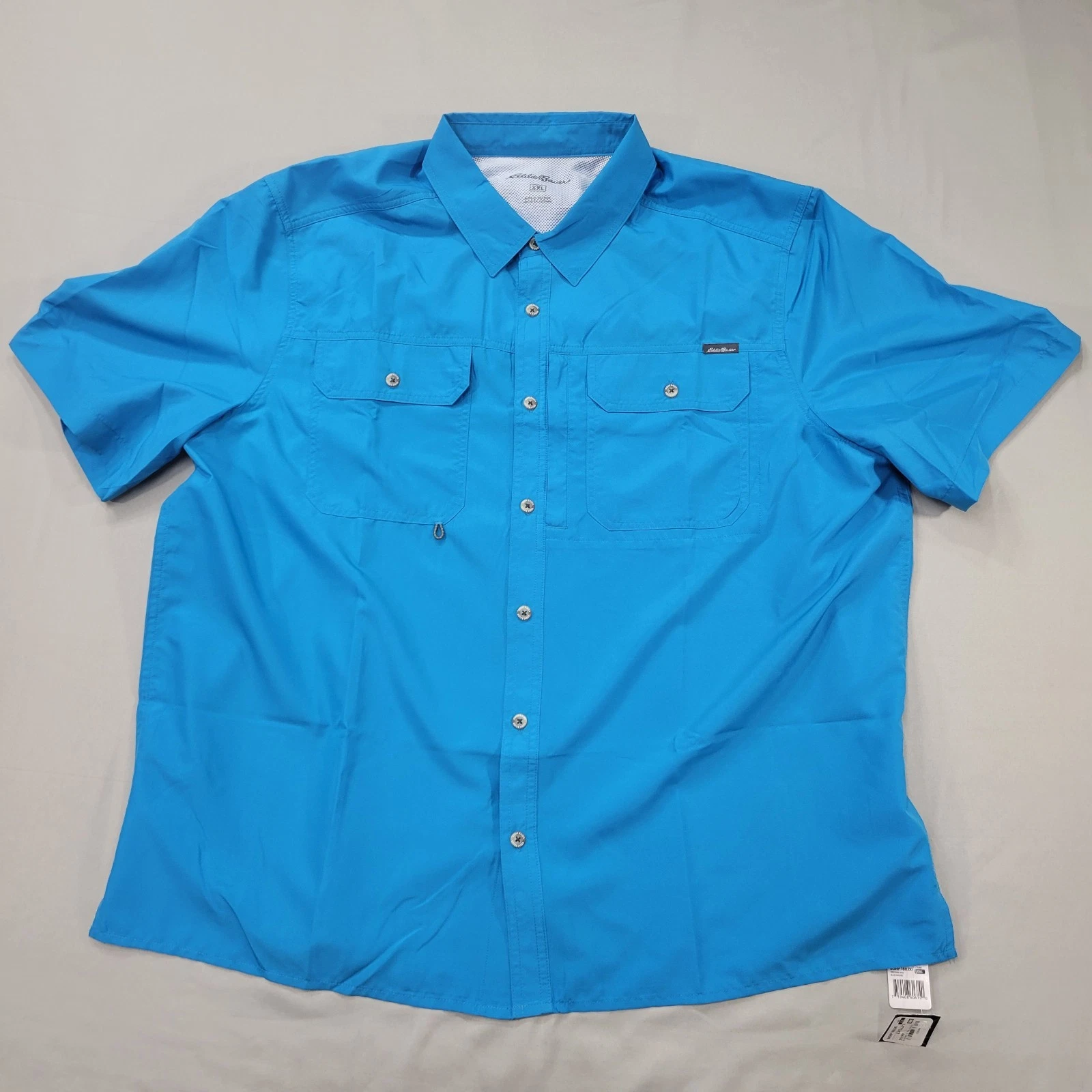 Eddie Bauer XXL Mens Danube Fishing Shirt Outdoor Vented Quick Dry Nature Hiking