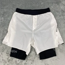 Lululemon Shorts Mens Size Small White Lab Liner Diffract Run SeaWheeze M7AJTS