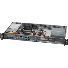 Supermicro Superchassis 505-203b [black] - Rack-mountable - Black - 1u - 1 X Bay