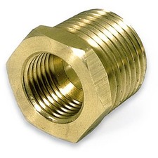 Moroso Fitting 63645; Temperature Sender Adapter 1/2 NPT male to 5/8-18 female
