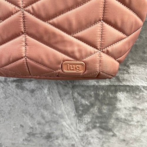 LUG Flare Crossbody Bag Quilted Blush Pink Padded Lightweight Travel Purse - Picture 3 of 10