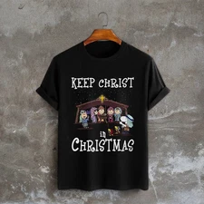 Keep Christ in Christmas T-Shirt Funny Christian Peanuts Nativity T-Shirt