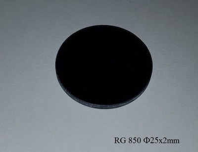 SCHOTT RG850 IR Longpass Filter Ø25mm x 2mm Matte Diffuser Polished One Side
