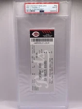 Elly De La Cruz MLB Debut Full Ticket Stub Cincinnati Reds 6/6/23 1st Hit PSA 10
