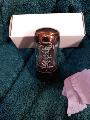 Mullard GZ34 5AR4 Gleichrichterventil Elektronenröhre. Getestet Gut 