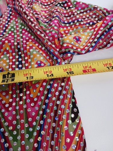 California Costume Collections Disco 70s Sparkle Dress Women Small Petite Holid - Picture 6 of 8