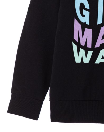 Barbie Black Strong Girls Make Waves Hoodie Girls - Picture 4 of 46
