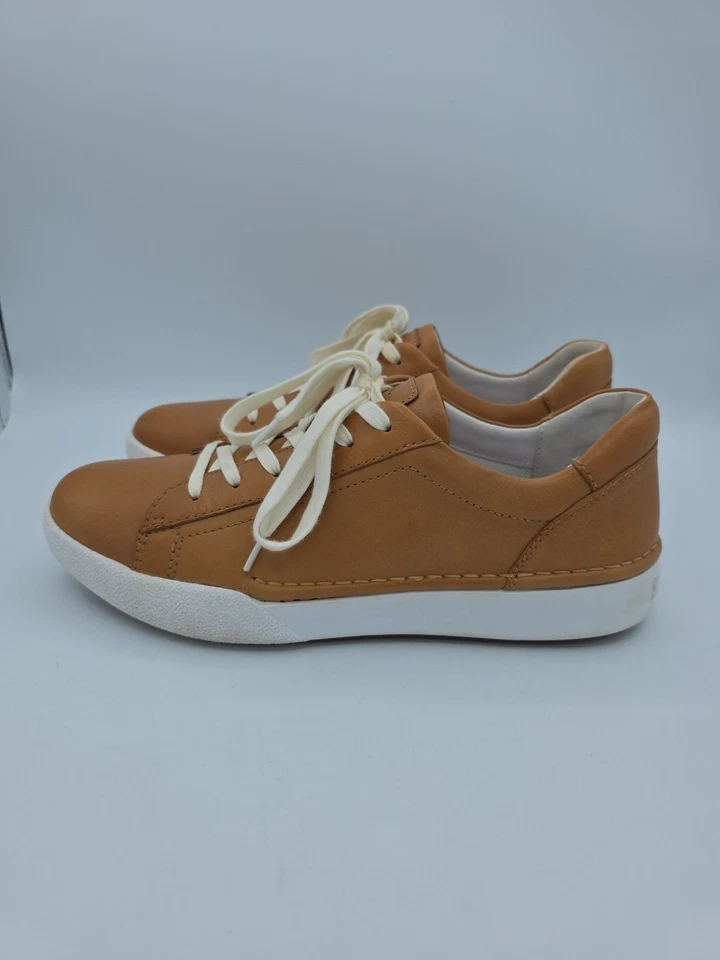 Josef Seibel Buttery Soft Camel Colored Leather Sneakers Claire 01 Women's Sz 39 - Image 4 of 4