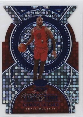 2022-23 Panini Crown Royale Test of Time Blue 19/75 Damian Lillard #8 0x7c