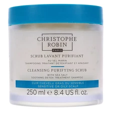 Christophe Robin Cleansing Purifying Scrub  Sea Salt Soothing Detox Shampoo 8.4