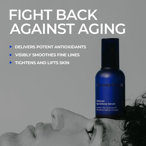 HOMMEFACE Advanced Age Defense Serum - Anti-Aging Facial Treatment, 1.69 fl oz - Bild 3 von 8