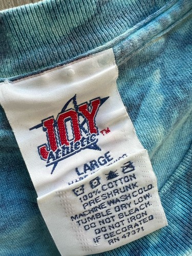 Buffalo Bills Doug Flutie Tie-dye Blue Tee Shirt, Vintage 1990’s Throwback Large - Picture 3 of 4