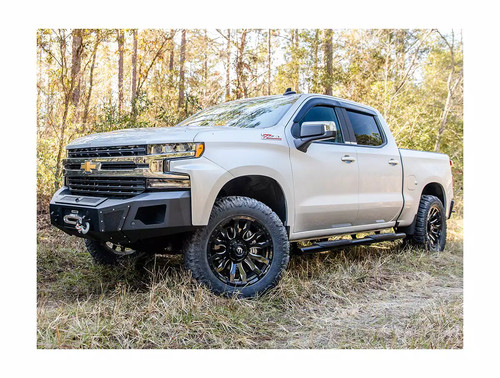 Ionic 5" Black Nerf Bars Fit 07-18 Silverado/Sra 1500, 07-19 2500/3500 Crew Cab - Picture 5 of 15