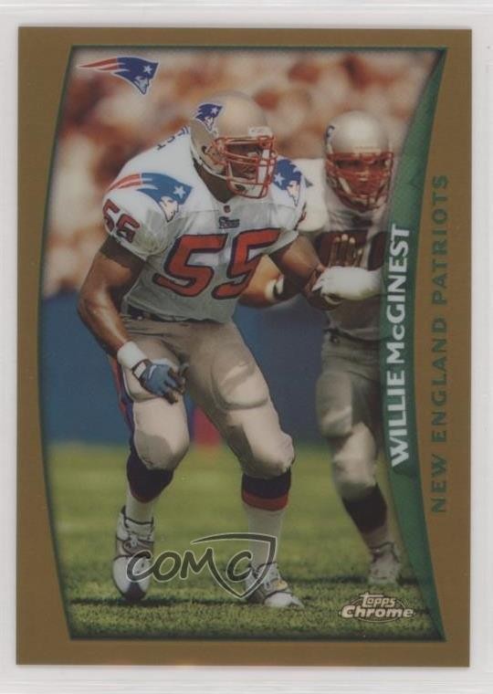 1998 Topps Chrome Refractor Willie McGinest #150