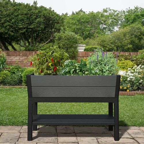 Lit de jardin surélevé Keter Cortina 1,1 m avec système d'arrosage automatique - Photo 3/7