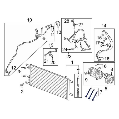 Perno de montaje de compresor original Ford N806184-S437 - Imagen 5 de 7