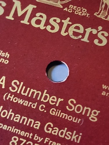 1916 HMV Berliner Gram-O-Phone Co. A Slumber Song Sung By Johanna Gadski #87252 - Picture 8 of 13