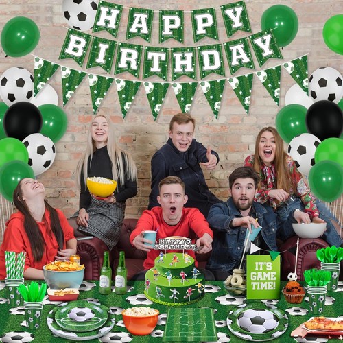 229 Pack Soccer Party Supplies Soccer Party Decorations Boys Sports Theme Bir... - Picture 2 of 9