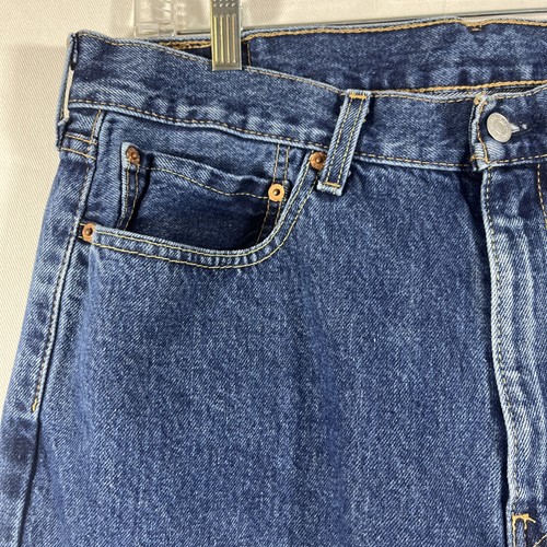 Levis 550 Jeans Mens Size 36/34 Blue Med Wash - Picture 4 of 7