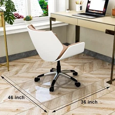 Office Chair Mat for Carpet - 36" x 46" Tempered Glass Floor Mat - for Office...