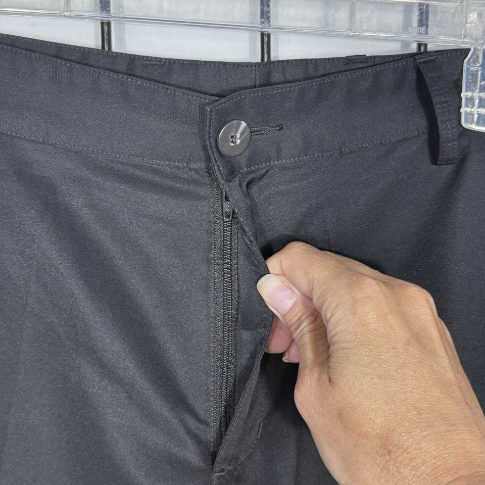 Pantalones Adidas ClimaLite Para Hombre 32x32 Negros Rendimiento Golf Deportivos Informales Viaje Foto 4 de 4