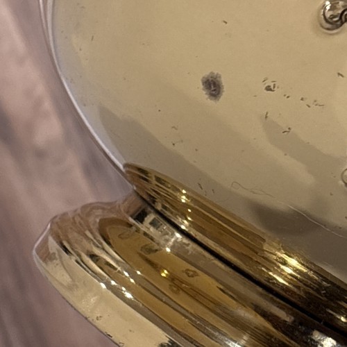 Vintage Brass Pedestal Bowl with Ornate Floral Medallions Design 10.25”x5.25” - Picture 14 of 18