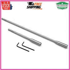 1/4 Hex Extension Drill Bit Set 6 and 12 Wood Spade Drill Bit Extension with 2