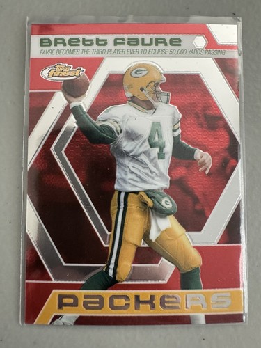 Brett Favre 2006 Topps Finest #BF8 Moment 3rd Player Eclipse 50000 Yards Passing