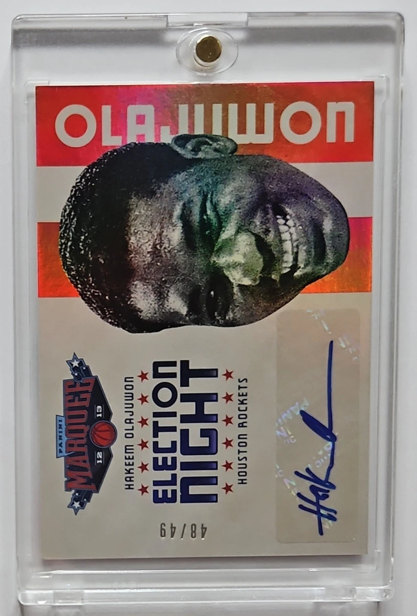 Panini Hakeem Olajuwon Basketball Autographed Sports Trading Cards