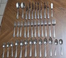 Mikasa Glossy & Satin Swirls SS 18/10 Discontinued Flatware Sold by the piece