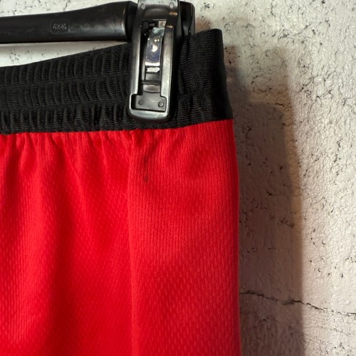 Reebok Men's 11" Regular-Fit Logo-Print Mesh Basketball Shorts Red/black L - Picture 6 of 6