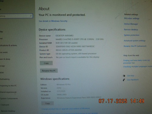 Dell Optiplex 3040 Micro | i5-6500T @ 2.50GHz | 8GB RAM | 500GB HDD | Wins 10 P - 第 7/7 張圖片