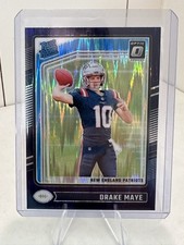 2024 Panini Donruss Optic - Rated Rookie Drake Maye #229 Purple Shock Prizm (RC)